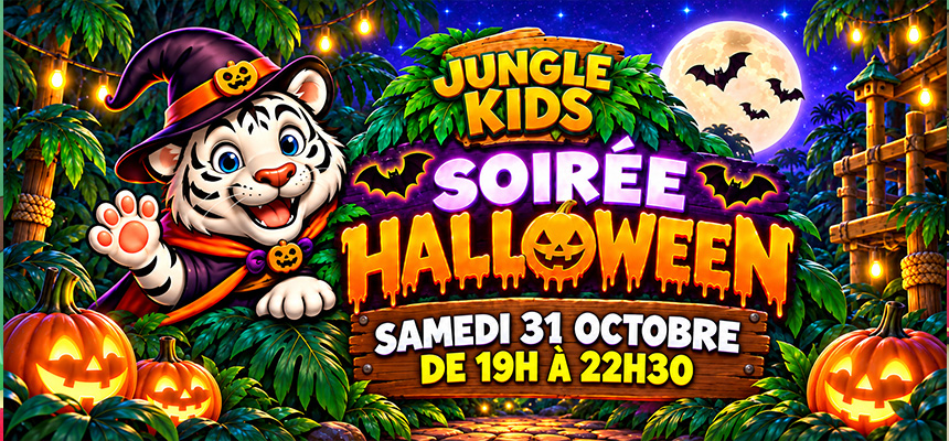 Soirée Halloween à Jungle Kids Évreux : une soirée terriblement amusante !